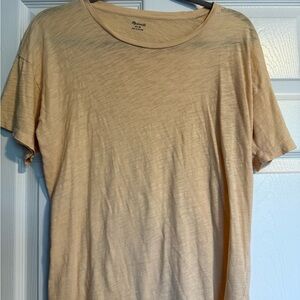 Madewell Yellow Short Sleeve Tee